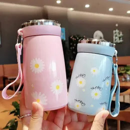 320/280ml Thermos Daisy 316ステンレス鋼の真空フラスコのびんの水のマグサーモフラス210615