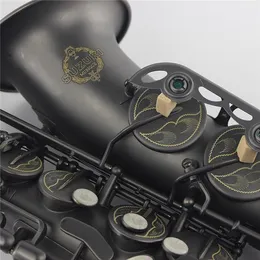 SUZUKI ALTO SAXOPHONE E Plat Matte Black Nickel Plated Professional Musical Instruments Saxofon för studenter