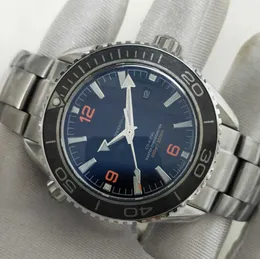 2019 Bästa fabrik Automatiska Cal 8900 Klocka Svart Keramisk Kalender Ocean Klockor Full Stål 45mm 007 Dyk 600m Planet Lysande Armbandsur