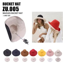 النساء دلو القبعات على الوجهين واسعة حافة قبعة بلون الشمس شاطئ قبعة طوي حماية قناع أزياء الصيف قبعات WMQ1225