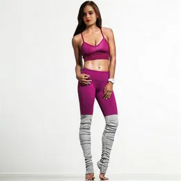 2021 Kvinna Yoga Outfits Seamless High Waist Leggings Push Up Leggins Sport Kvinnor Fitness Running Energy Elastic Byxor Gym Tjej Tights Bra 068