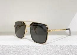 Vintage Square Sunglasses Gold/Grey Lens Sonnenbrille Men Fashion Sun Glasses with