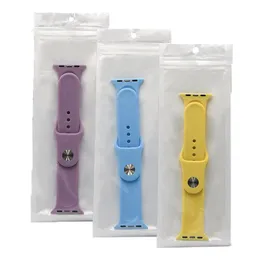 6 * 22cm Klar och vit Zip Lock Pen Watch Pearl Packing Väskor 100st / Lot Transparent på Front Zipper Seal Package Bag