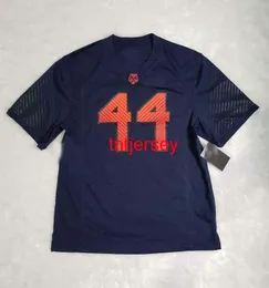 CUSM Syracuse Orange Football Jersey #44 Navy Men Women Youth Stitch Lägg till valfritt namn XS-5XL