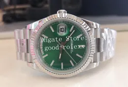 18 Style Luminous Watches Men's Green Dial BP Factory Watch Automatic 2813 Flute Bezel Steel Day Date Time 228239 Sapphire Crystal BpF Men Mechanical Wristwatches