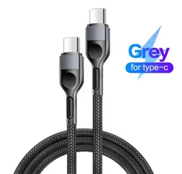 PD 60W braided Type C Cables Quick Charge Fast Charging USB C Data Wire Cord Charger Cable 6ft 3ft