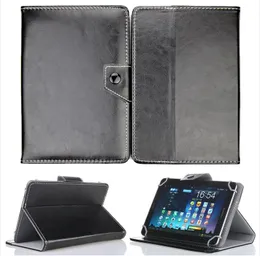 Universal justerbara PU -läderstativ Fall för 7 8 9 10 tums tablett PC Mid PSP Pad iPad täcker UF156