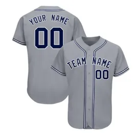 Maglia da baseball da uomo personalizzata Logo della squadra cucito ricamato Qualsiasi nome Qualsiasi numero Taglia uniforme S-3XL 016
