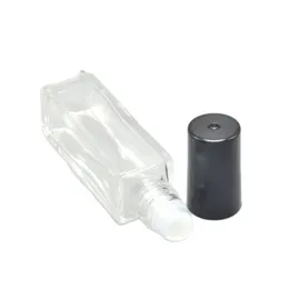 Zejia 25Pcs Liquid Cosmetic Containers Roller Square Roll On Bottle For Perfume Use Clear Essential Oil Bottles