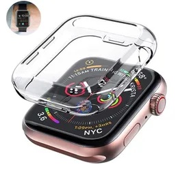 الحالات ل Apple Watch 7 Case 41mm 45mm الملحقات TPU PC حامي الوفير غطاء IWatch Serie