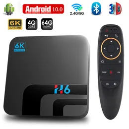 안드로이드 TV 박스 안드로이드 10 4GB 64GB 32GB 6K 3D 비디오 H.265 미디어 플레이어 2.4G 5GHZ WiFi Bluetooth 세트 탑 박스 스마트 TV 박스