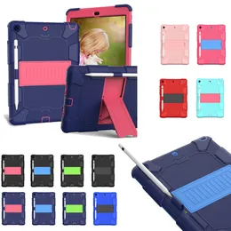 Defender 3 in 1 Kids Case Strong Hard PC Hybird Custodia antiurto Smart Stand per iPad 11 2021 10.2 10.9 9.7 12.9 Air 2 4 5 6 7 8 Tab A7 Lite tab a 10.1