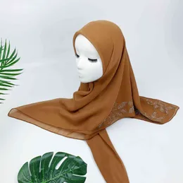 Whole Scarf Cotton Muslim Women Square Scarf Shawl Malaysia Arab Long Wrapped Scarf