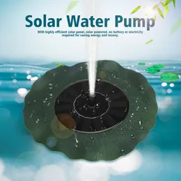 Solar Fountain IPX8 Water Pumps Waterproof Outdoor Garden Landscape Courtyard Lotus Leaf Floating For Bath Pool Small Pond decorative