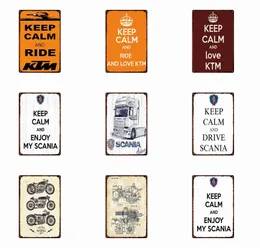 Metal Tin Signs Wall Picture Art Iron Painting Keep Calm and Love Ktm Life Is Better On The Farm Pub Poster ClubOHF0