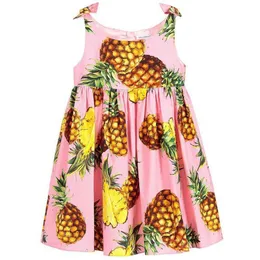 Flickor Klänningar Sommar 2021 Prinsessan Disfraz Infantil Flower Girls Party Dresses Printed Kids Dress For Girls Barnkläder Q0716