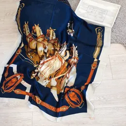 Schöner Mädchen-Seidenschal für Damen, Frühlings-Designer-Schals, lange Schals, Wickelschals mit Anhänger, 180 x 90 cm
