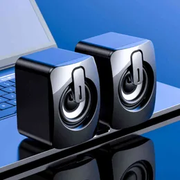 Mini Bilgisayar Hoparlör USB Kablolu Hoparlörler 4D Stereo Ses Surround Hoparlör PC Laptop Dizüstü Hoparlörler