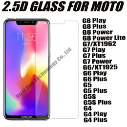 2.5D 0.33mm Tempered Glass Phone Screen Protector For motorola MOTO G8 G7 G6 G5 G5S G4 Play Plus Power Lite