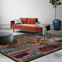 Teppiche, persischer Vintage-Stil, für Wohnzimmer, 200 x 300 cm, luxuriös, rutschfest, saugfähig, Boho-Marokko-Ethno-Retro-Teppich