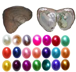 Contas soltas jóias de joalheria 6-7mm redonda 25 cores água doce natural cuturado em oyster pérola suprimento de mexilhão entrega 2021 gbjrt
