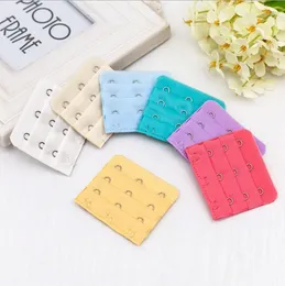 Elastic Long Bra Extenders Strap Buckle Extension 3 Rows 4 Hooks Bra Strap Extender Women Bra Strap Intimates Accessories 50 Colors DW5924