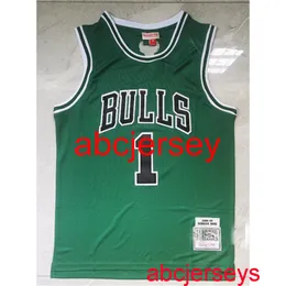Men Women kids 1# ROSE MN series green basketball jersey Embroidery New basketball Jerseys XS-5XL 6XL