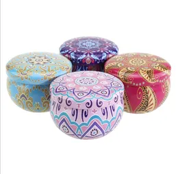 Scented Candle Jar Empty Small Round Tin Box Tinplate DIY Handmade Candles Tea Cookies Candy Chocolate Storage Boxes