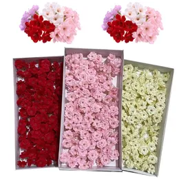 50Pcs/Set Artificial Flowers Cherry Blossom Soap Head Sakura For Party Wedding Christmas Decoration Diy Room Decor Soap Flowers 210624