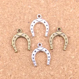 200pcs Antique Silver Bronze Plated lucky horseshoe horse Charms Pendant DIY Necklace Bracelet Bangle Findings 16*13mm