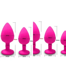 NXY Anal Plug Anaal Butt Sex Toys Voor Vrouwen Mannen Zachte Siliconen Prostaat Massager Mini Erotische Bullet Vibrator Anale Speelgoed Voor1215