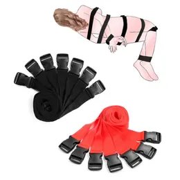 束縛BDSMギアのセックスおもちゃのためのアダルトゲームの拘束ストラップフェチ皮のいちゃつく手錠と足首カフの製品