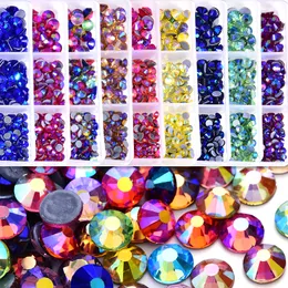 33 Colors Iron On Crystal DMC Hot Fix Rhinestones Crystal AB