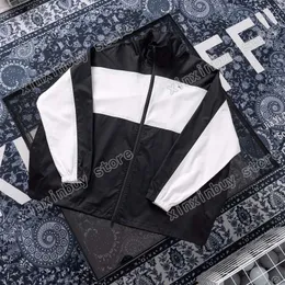 21ss magliette stampate da uomo parigi Indietro lettera Ricami Giacche abiti oversize in poliestere manica lunga camicia da uomo etichetta nero bianco