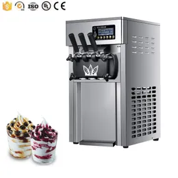 Three flavors ice cream machine sundae cone ice cream maker