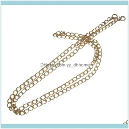 Naszyjniki wisiorki biżuteria damskie naszyjnik prosty łańcuch damski metalowa złota torebka torebka ramię biżuteria
