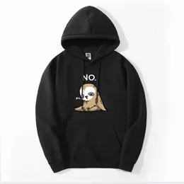 Sloth Animals Cute Sloth Kawaii No Bluzy Streetwear Winter Fashion Loose Hoodie Bluza Unisex Hoodie Men Bludshirts H0909