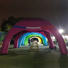 Waterproof Oxford cover arch marquee inflatable spider tent party center air dome event station 4 beams canopy car shelter with UL/CE blower customized size/color