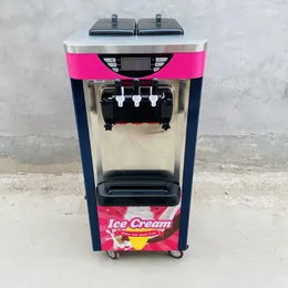 2021 Hot-Selling Commercial Miękka maszyna do lodów z angielskim ekranem dotykowym 2 + 1 Mieszane smaki Więcej opcji