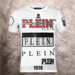 Plein Bear TシャツメンズデザイナーTシャツラインストーンスカルメンTシャツクラシック高品質ヒップホップストリートウェアTシャツカジュアルトップティーPB 16023