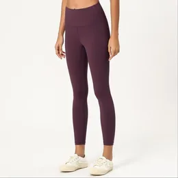 2021 Euoka Solid Color Pants Yoga Pants High talia Gym noszenie legginsy elastyczne fitness dama ogólna rajstopy trening 363