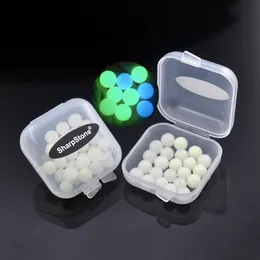 6mm sharpstone Smoking Quartz Terp Dab Pearls Balls Luminoso Glowing Blue Green Clear Pearl Per Banger Nails con scatola regalo in plastica