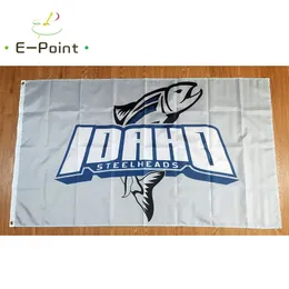 ECHL Idaho Steelheads Bandeira 3*5ft (90cm*150cm) Poliéster Banner decoração voando casa jardim Presentes festivos