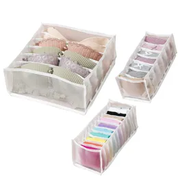 Drawer Storage Box Bra Closet Organizer Underpants Socks Finishing Boxs Foldable 24 Grid Divider Bras Sock Supplies KKB7071