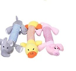 2021 Cute Dog Toy Pet Puppy Plush Sound Chew Squeaker Squeaky Pig Elephant Duck Zabawki Piękne Zwierzęta Playing