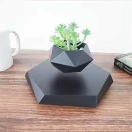 Floating Magnetic Levitating Flower Pot Bonsai Air Plant Planter ted For Home Office Desk Decor Creative Gift 211130