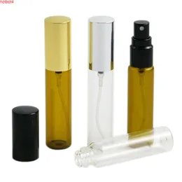 Top Quality 10ml Transparent Disinfectant Glass Sprayer Bottle 1/3 oz 10cc Amber Perfume Atomizer Fragrance parfum Vialsgoods