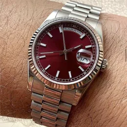 SPRZEDAŻ priorytet męski zegarek wiśni czerwony wybieranie powiększania szklanego tydzień kalendarzowy data luksusowa wersja v3 Seria automatyczna mechaniczna szafir szafa na rękę męską