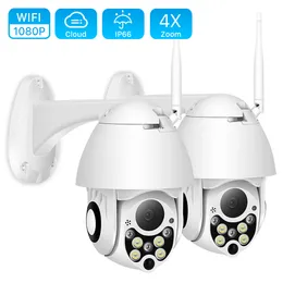 1080P PTZ 4X Zoom cyfrowy IP Outdoor Speed Dome Bezprzewodowe bezpieczeństwo P2P Chmura CCTV Bezpieczeństwo w domu Kamera Wifi