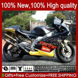 Verkleidungen + Tankabdeckung für Aprilia RSV250RR RS-250 RSV250 RSV 250 RSV-250 98-03 RSV 250 RSV-250 98-03 23NO.7 RS250 RR schwarz gelb Neue 1998 1999 2000 2001 2002 2003 RS250R 98 99 00 01 02 03 Bodys Kit